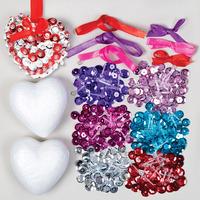 sequin heart kits bulk pack pack of 30