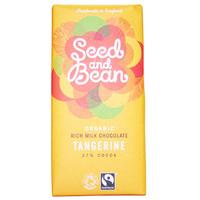 Seed and Bean Organic Rich Milk Chocolate Bar - Tangerine - 85g