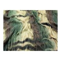 Sequinned Tie Dye Stretch Jersey Dress Fabric Olive Green
