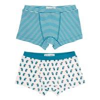 Sense Organics Prince Retro 2 Pack Boxershorts -Turquoise