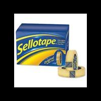 Sellotape Original Golden Tape Roll Easy tear (18mm x 33m) 8 Pack