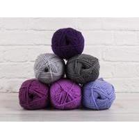 September Morning - Blanket - Stylecraft Special Aran - Purple Passion Yarn Pack