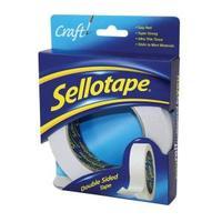 Sellotape Double Sided Tape 25mm x 33m Pack of 6 Rolls 1447052