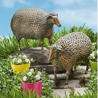 Set of 2 Gold Sheep