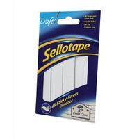 Sellotape Sticky Fixers 20 x 20mm Outdoor Double-Sided