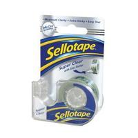 Sellotape Super Clear Extra-Sticky Tape Roll 18mm x 15m Pack of 6