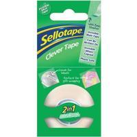 Sellotape Clever Tape Roll Write-on Copier-friendly Tearable 18mm x