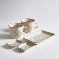 Set of 2 Cups, Bowls and Tray
