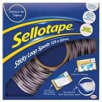 Sellotape Removable Sticky Loop 22m Spots Roll Pack of 125 Spots