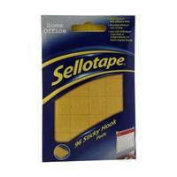 Sellotape Sticky Hook Pads Yellow Pack of 96 504050