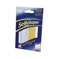 sellotape sticky hook and loop strips in a wallet 20 x 450mm 1445183