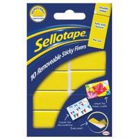 sellotape sticky fixers 20 x 50mm removable double sided foam pads