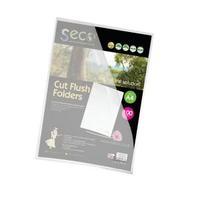 seco lsf cl oxo biodegradable cut flush a4 polypropylene folders clear