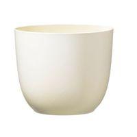 Sevilla Round Cream Plant Pot (H)18cm (Dia)19cm