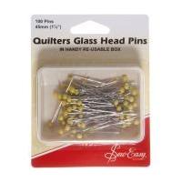 Sew Easy Quilters Glass Head Pins