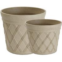 self watering lattice planters set of 2