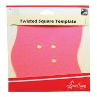 Sew Easy Twisted Square Quilting Template