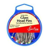 Sew Easy Glass Head Pins 51mm