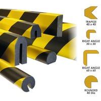 Self Adhesive Trapeze Impact Protection Edge Profiles - 1m Lengths