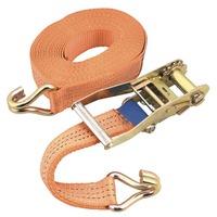 sealey td115 ratchet tie down 2pc 25mmx45mtr polyester webbing 800kg