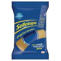 Sellotape 18mm x 33m Golden Tape Pack of 8 1443251