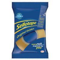 Sellotape 24mm x 33m Golden Tape Pack of 6 1443254