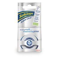Sellotape Super Clear Tape 18mm x 25m Pack of 8 1443351