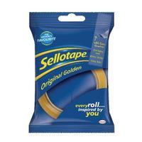 Sellotape 24mm x 50m Golden Tape Pack of 6 1443266