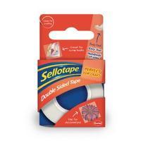 sellotape double sided tape 15mm x 5m pack of 12 1445293