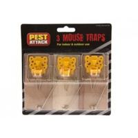 set of 3 mouse traps for indoor outdoor