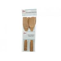 set of 2 bamboo baking utensils