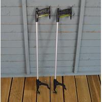 Set of 2 Strong Litter Picker, Pick Up & Reaching Tools by Gardman