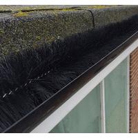 Set of 2 Black Gutter Brush Leaf Guard (4m) by Selections