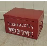 Seed Packet Organiser in Burgundy by Burgon & Ball