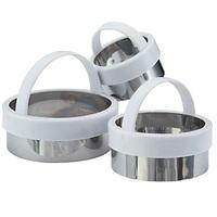 Set Of 3 Plain Pastry Cutters