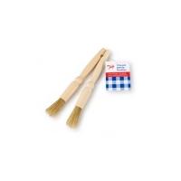 set of 2 solid beech pastry brushes