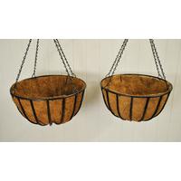 Set of 2 Metal Blacksmith Hanging Baskets (45cm) by Gardman