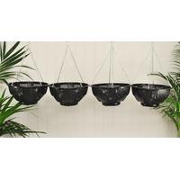 Set of 4 Easy Fill Hanging Baskets (36cm) by Selections