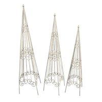 Set of 3 Old Rectory Obelisks