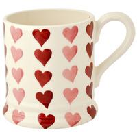 Seconds Pink Hearts Stack 1/2 Pint Mug