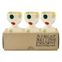 Set of 3 Polka Dot Egg Cups Boxed