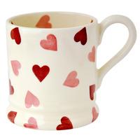 seconds pink hearts 12 pint mug