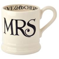 Seconds Black Toast Mrs 1/2 Pint Mug