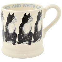 Seconds Black & White Cat 1/2 Pint Mug