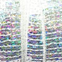 Sequin Trim 21mm x 14m - Silver Prism