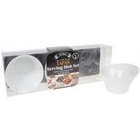 set of 3 deep sloping round tapas serving dish appetiser dishes snack  ...