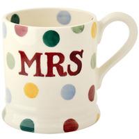 Seconds Polka Dot Mrs 1/2 Pint Mug