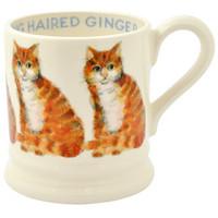 Seconds Long Hair Ginger Cat 1/2 Pint Mug