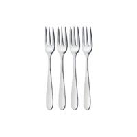 set of 4 stainless steel pastry forks