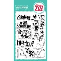 Sending You Avery Elle Rubber Clear Stamp Set